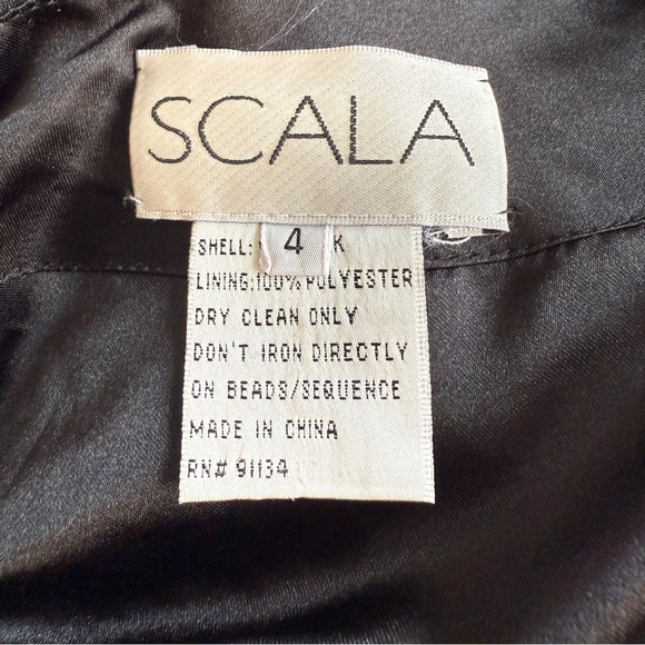 Scala One Shoulder Embellished Silk Babydoll Dress - Picture 4 of 10